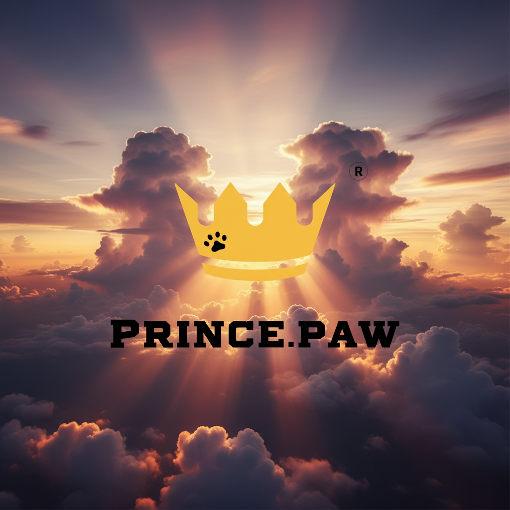 PRINCE.PAW Sky Background Logo